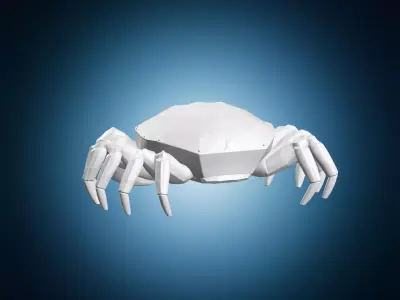 Low Poly Crab Model 3D print model
