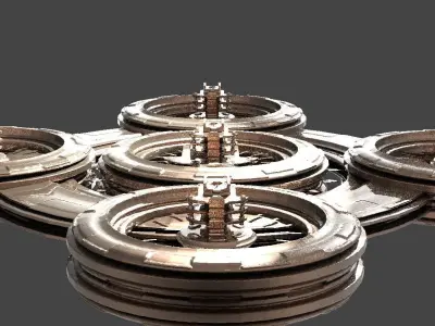 Ancient Alien Star Ring 7  3D model