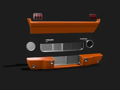 1965 Mustang GT350R Detail Up set 3D print model