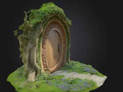 The Verdant Gate Free low-poly 3D model