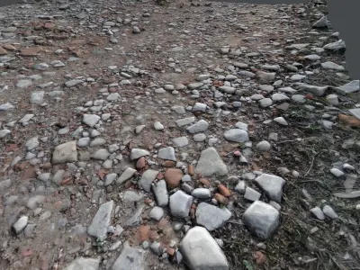 Pebbleroad02 photoscan 3D model