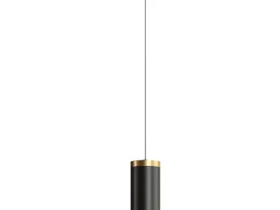  Lysiane Single Light Steel Dimmable LED Pendant 3D model