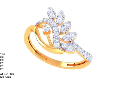 Women Ring MTL 3dm STL OBJ FBX Details 3D print model 28