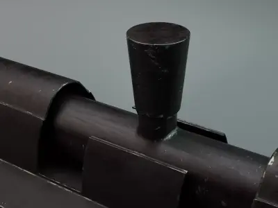 Metal Door Lock Bolt 3D model