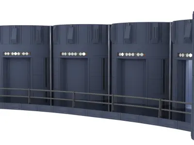 Set 2c - Death Star Elevators 1-6 Scale Hottoys  3D print model