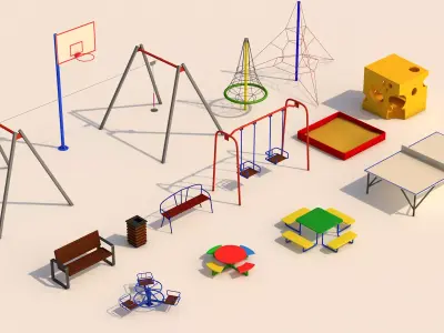 Playground models kit 3D model