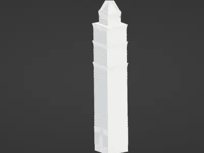 Union Properties Tower Low-poly 3D model