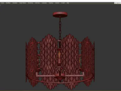 Chandelier Stilfort Glazgo Low-poly 3D model