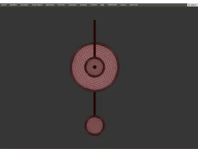 Kaspar Wall lamp Low-poly 3D model