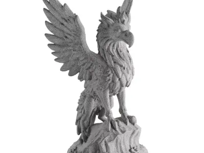 griffin majesty 4 statue 3D model