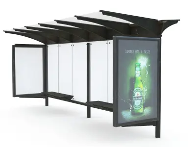 Bus Stop 07 3D model