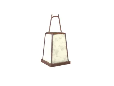 Japanese Lantern v2 003 Low-poly 3D model