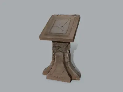 lectern Low-poly 3D model