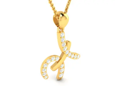 Women Pendant 3DM STL OBJ FBX Render Details 3D print model