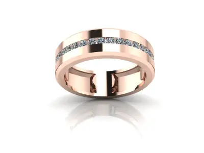 Jewelry Diamond Ring 3D print model 33