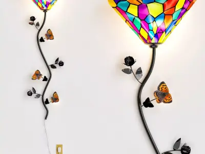 Tiffany flower 3D model