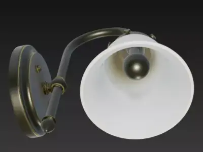 Vintage Wall Sconce Lamp 3D Model 3D model