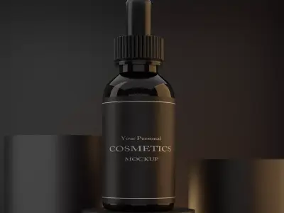 Serum Bottle Model 3D model