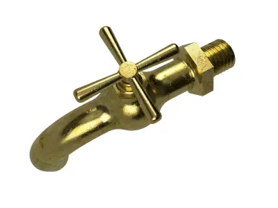 Faucet brass 3D model