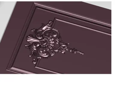 3d door model for cnc 3D model