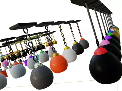 75 Lamps High n Low Poly Best Seller fbx obj blend 3D model