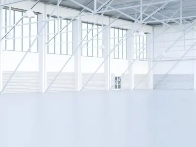 Warehouse Scene blender ready to use 3D model