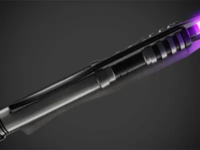 Star Wars Darth Revan Purple Lightsaber for Cosplay 3D print model