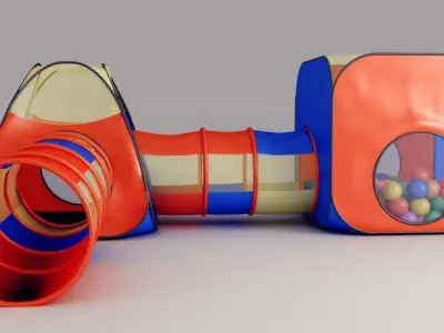 Kids Playground Low-poly 3D model