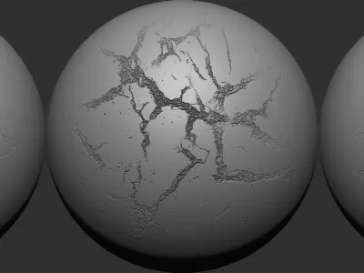 Crack VDM Brushes and Alpha Vol 5 Low-poly 3D model