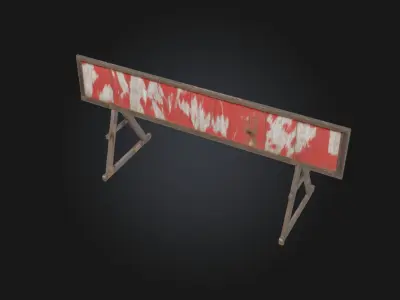 Construction Barrier  Essential Safety Element for Work Zones 3D model