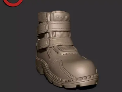 sci fi shoes v2 Highpoly zbrush 3D model