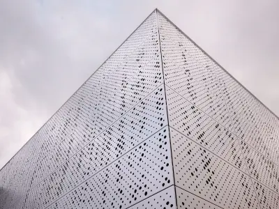 perforated metal panel N16 3D model