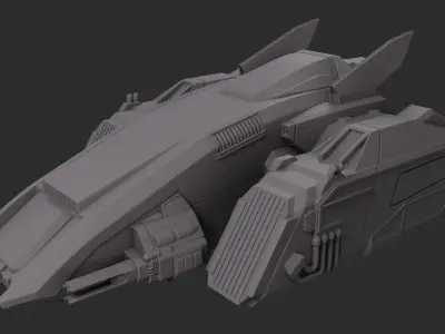 Spaceship 3D print model order