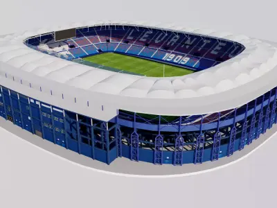 Estadio Ciutat de Valencia - Valencia Spain 3D model
