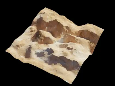 Planet Surface 3D model 3D model