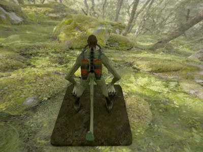 Swamp Inhabitant Low-poly 3D model