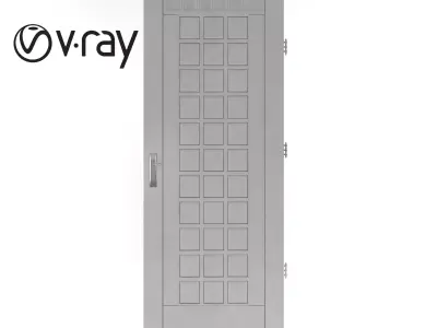 Interior Door Low-poly 3D model
