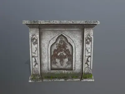 column Low-poly 3D model