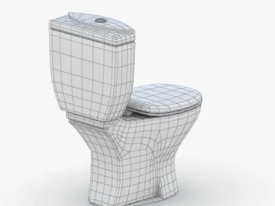 1546 - Toilet Low-poly 3D model