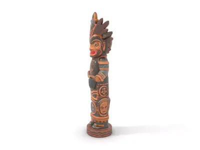 Tribal Totem Statue Model Pack Low-poly 3D model