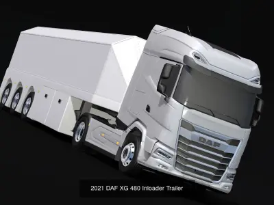 Pack 2021 DAF XG 480 Cement Trailer
