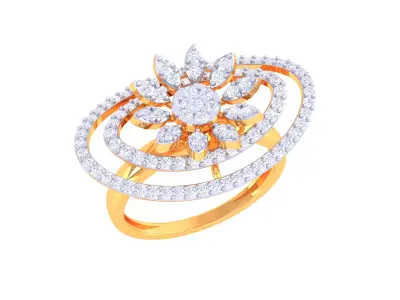 Women Ring MTL 3dm STL OBJ FBX Details 3D print model 5