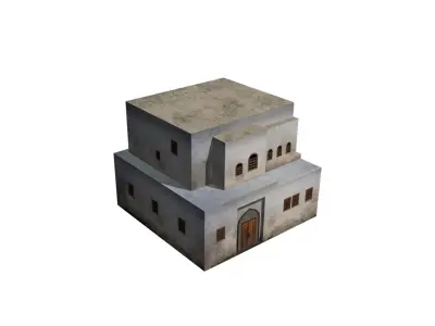 Middle Eastern Style Building - PBR Game Ready  Low-poly 3D model purchase