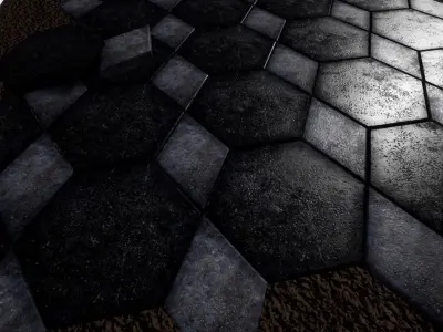 Paver 3D Model and 4K Textures Low-poly 3D model