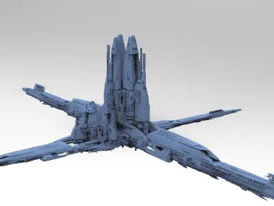 Sci-Fi Assassin Tower 6 3D model