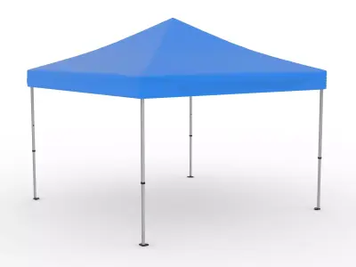 Folding Tent Low-poly 3D model