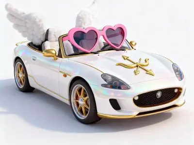 Cupid Roadster 3D Model Low-poly 3D model