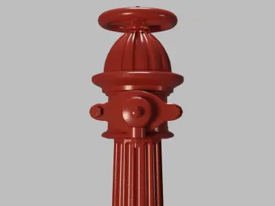 Fire Hydrant 23 - Vintage Victorian Age Fireplug 3D model