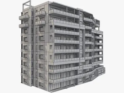 Apartment Building 7 3D model