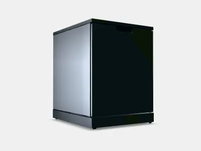 NORDLI Chest of drawers 3 Low-poly 3D model